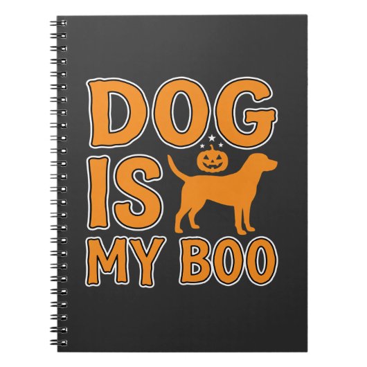 Hond Is Mijn Boo Halloween Hond Notitieboek (Voorkant)