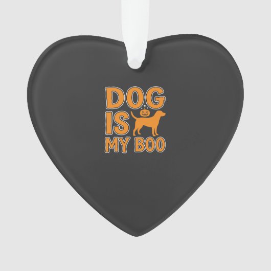 Hond Is Mijn Boo Halloween Hond Ornament (voorkant)