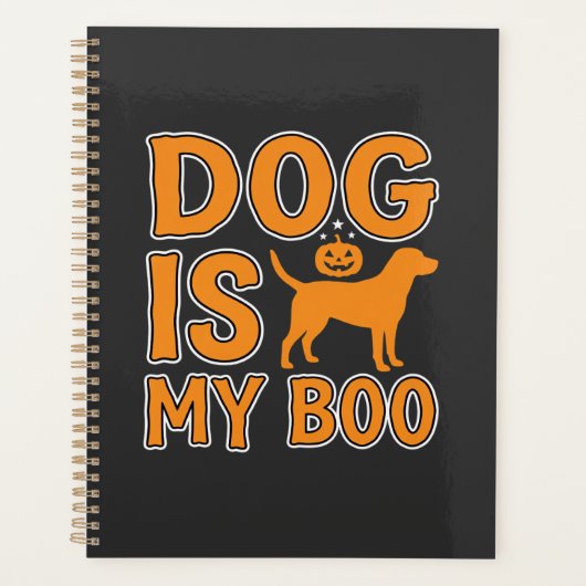 Hond Is Mijn Boo Halloween Hond Planner (Voorkant)