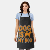Hond Is Mijn Boo Halloween Hond Schort (Gedragen)