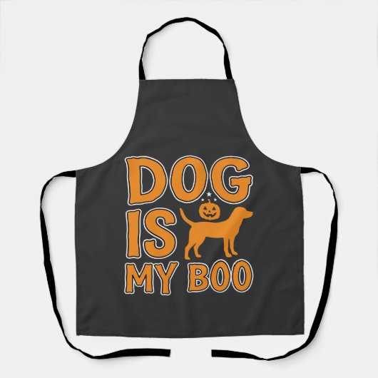 Hond Is Mijn Boo Halloween Hond Schort (Voorkant)