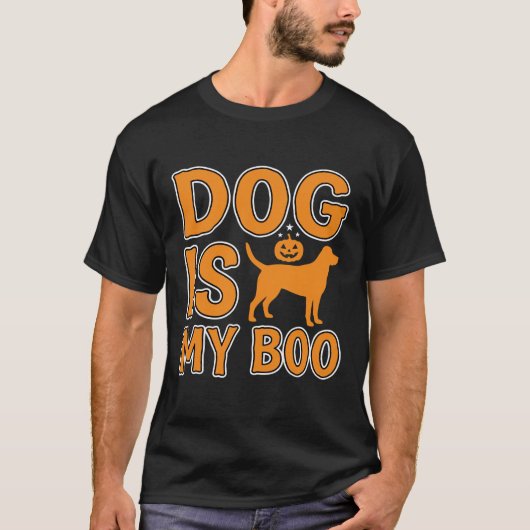 Hond Is Mijn Boo Halloween Hond T-shirt (Voorkant)