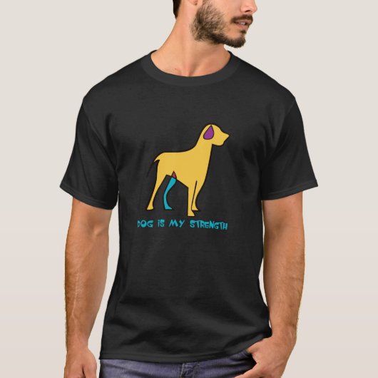 Hond is mijn kracht t-shirt (Voorkant)