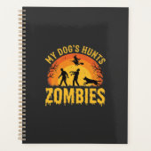 Hond Jaagt op Zombies Halloween-ontwerp Planner (Voorkant)