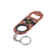 Hond Jaar 2018 Zodiac Birthday Monogram Min B op Sleutelhanger Flessenopener (Achterkant Gekanteld)