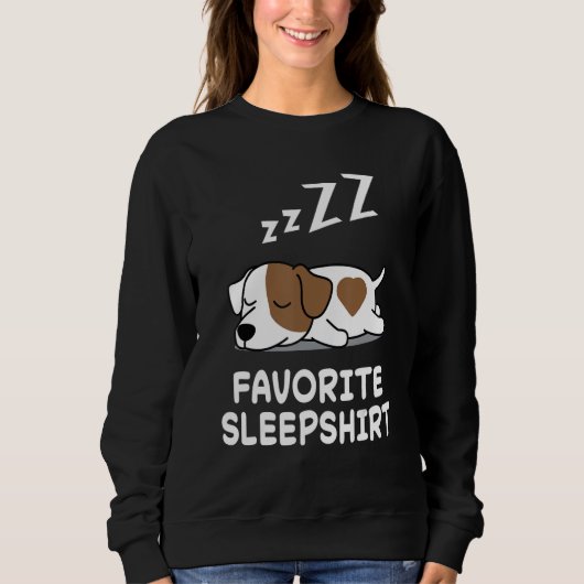 Hond Jack Russell Terrier Nap Slaap pyjama Trui (Voorkant)