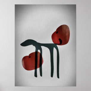 Hond Japanse kunst Poster