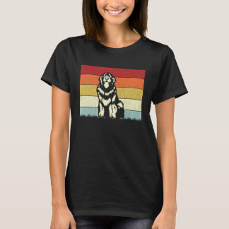 Hond Jongens Meisjes Vintage Newfoundlander Honden T-shirt