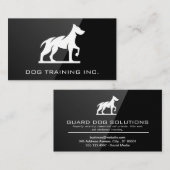 Hond K9 Logo | Zwart Glans Logo Visitekaartje (Voorkant / Achterkant)