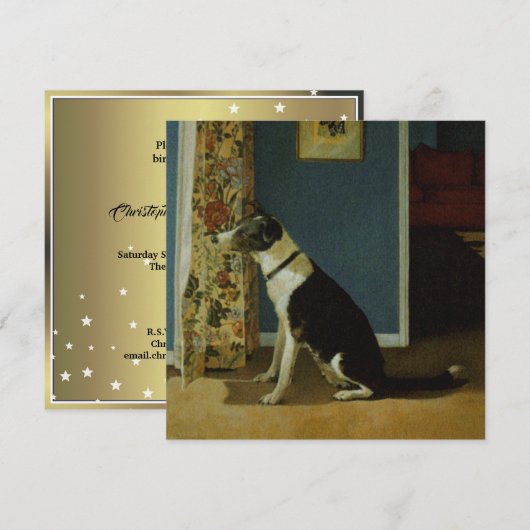 Hond  kaart (Voorkant / Achterkant)