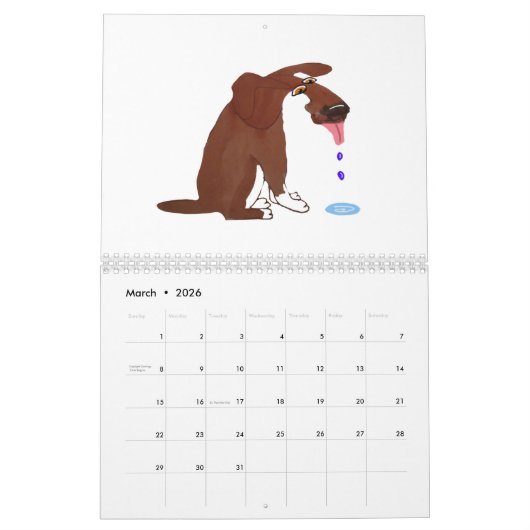 Hond 🐶 Kalender 📅 2025 (Mar 2026)