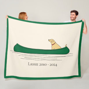 Hond kanoën fleece deken
