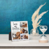 Hond Kat Beste Vrienden Pawprints 4 Foto's Aangepa Fotoplaat (Insitu)