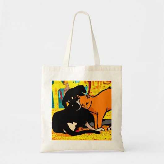Hond, Kat, Dieren Tote Bag (Voorkant)