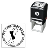 Hond Kat Dierenwinkel Bakkerij Voedsel Brokken Bot Zelfinktende Stempel (In situ)