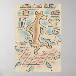 Hond, kat en muis poster