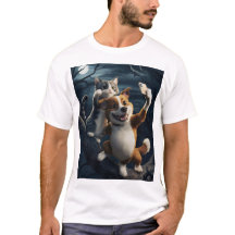 Hond, kat en selfie.