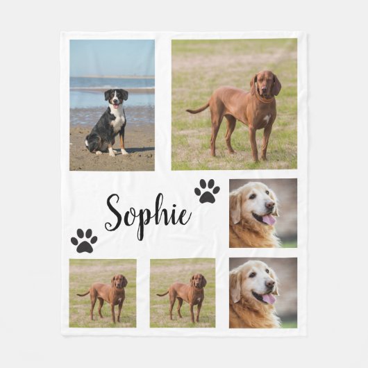 Hond Kat Foto Bedding Dekbed Met Tekst, Aangepast Fleece Deken (Voorkant)