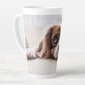 Hond Kat Foto Cadeau Latte Mok (Linkerhoek)
