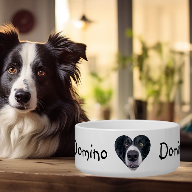 Hond Kat Foto Hart Aangepast  Huisdier Voerbakje (Creator heeft geüpload)