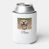 Hond kat foto voeg huisdier naam cu aangepaste gep blikjeskoeler (Blikje Achterkant)
