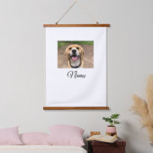 Hond kat foto voeg huisdier naam cu aangepaste gep hangend wandkleed (Slaapkamer)