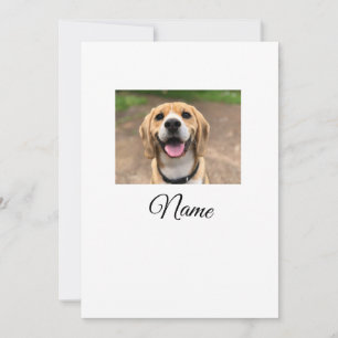 Hond kat foto voeg huisdier naam cu aangepaste gep kaart