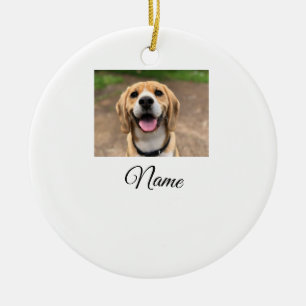 Hond kat foto voeg huisdier naam cu aangepaste gep keramisch ornament