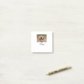 Hond kat foto voeg huisdier naam cu aangepaste gep post-it® notes (Op bureau)