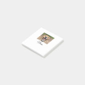 Hond kat foto voeg huisdier naam cu aangepaste gep post-it® notes (Schuin)