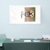 Hond kat foto voeg huisdier naam cu aangepaste gep spandoek (Beurs)