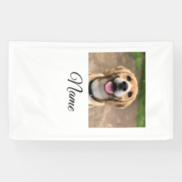 Hond kat foto voeg huisdier naam cu aangepaste gep spandoek