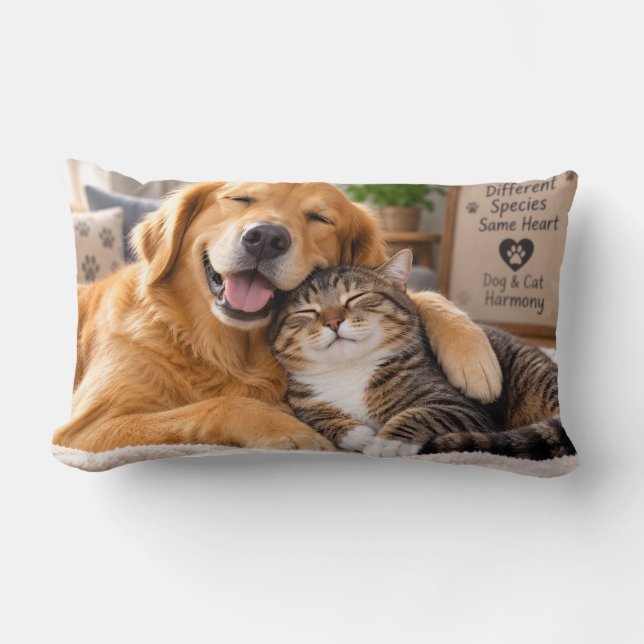 Hond & Kat Harmonie Kussen (Voorkant)