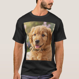 Hond kat huisdier naam foto sjabloon eenvoudig min t-shirt