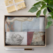 Hond Kat Huisdieren 8 Foto Portret Collage Keepsak Tissuepapier (Geschenk)