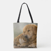 Hond & Kat Knuffel All‑Over‑Print Tote Tas (Achterkant)