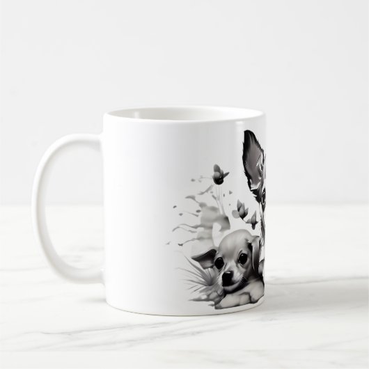 Hond & Kat Koffie Mok Design. (Links)