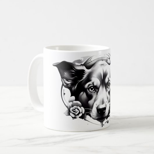 Hond & Kat Koffie Mok Design (Voorkant links)