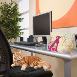 Hond Kat Liefde Huisdier Zorgverlener Bedankkaart