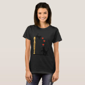 HOND KAT LIEFDE KINDEREN SOPRANOBLOCKFLUIT FLUIT T-SHIRT (Voorkant volledig)