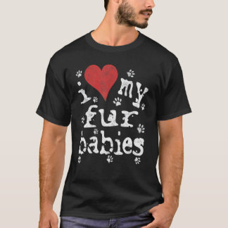 Hond & Kat Liefhebber Shirt, Nieuwigheid Ik Hou Va T-shirt