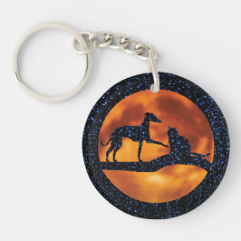 Hond, Kat & Maan Sleutelhanger