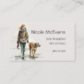 Hond Kat Pet Care Services Hond Walker Visitekaartje (Voorkant)