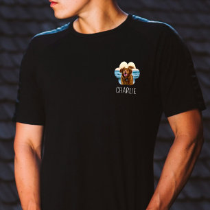 Hond Kat Pet Paw Foto & Naam T-shirt