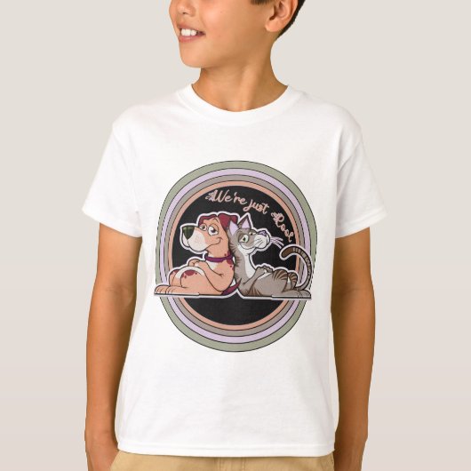 Hond Kat Relatie T-shirt (Voorkant)