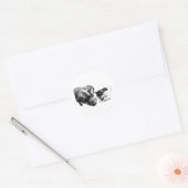 Hond & Kat Rust Samen Monochrome Sticker (Envelop)