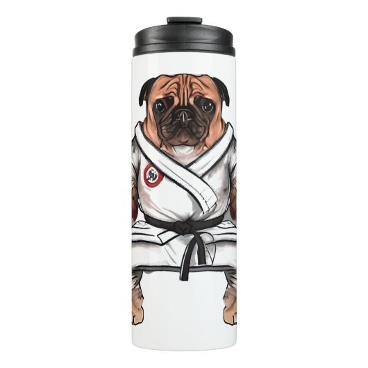 Hond kent Karate Thermosbeker (Voorkant)