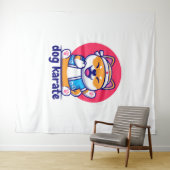 Hond kent Karate Wandkleed (In Situ (horizontaal))