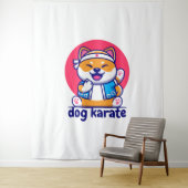Hond kent Karate Wandkleed (In situ)