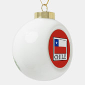 Hond Keramische Bal Ornament (Links)
